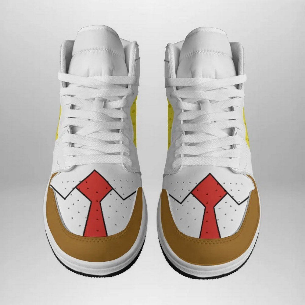 Ideafootwear Spongebob Outfit AJ1 High Sneakers Shoes For Men And Women