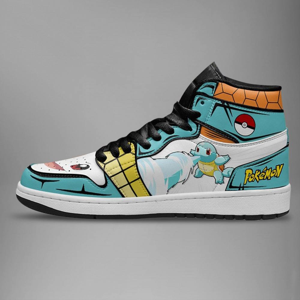 Ideafootwear Squirtle AJ1 High Sneakers Shoes For Men And Women