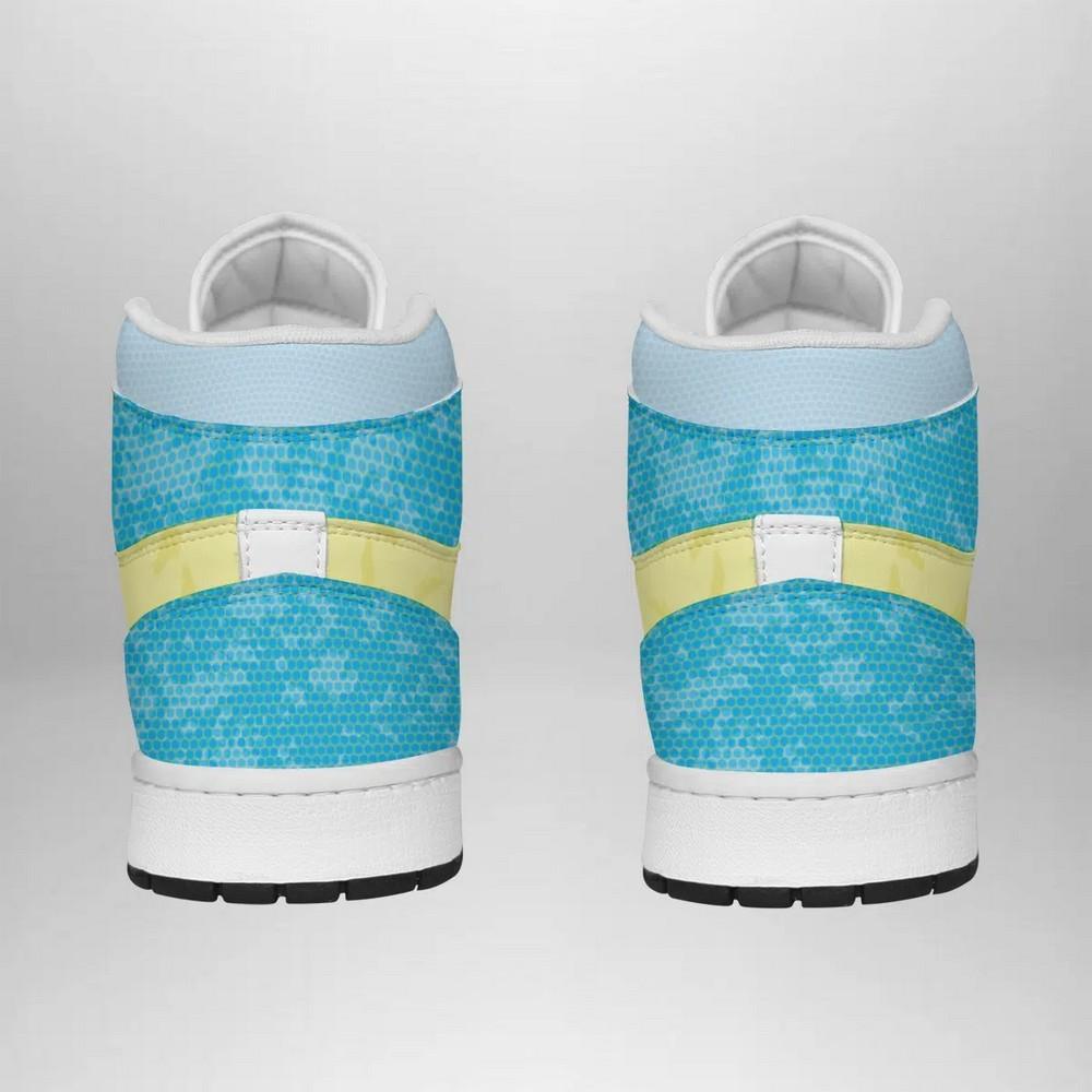 Ideafootwear Squirtle Attack Pokemon  AJ1 High Sneakers Shoes For Men And Women