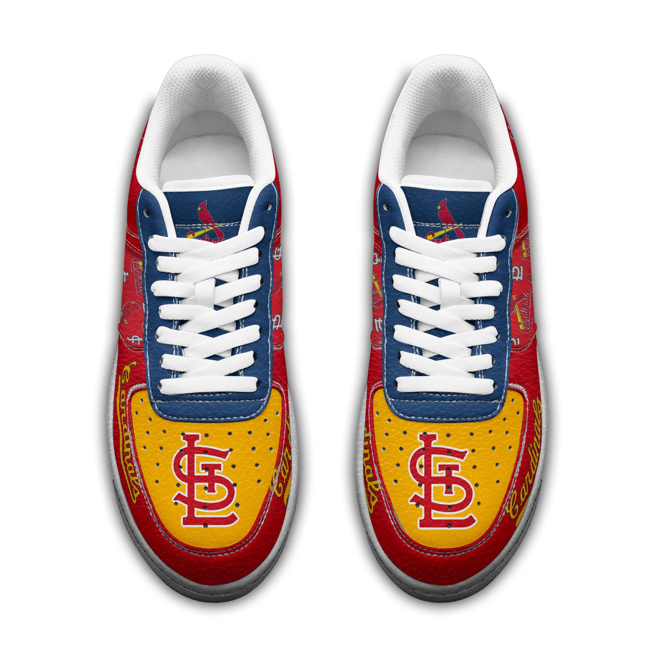 Ideafootwear St. Louis Cardinals Air Low-Top Sneakers Shoes For Men And Women 2