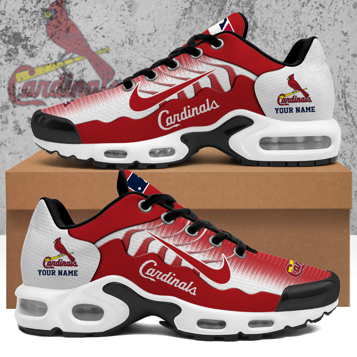 Ideafootwear St. Louis Cardinals TN Shoes Sneakers For Men And Women