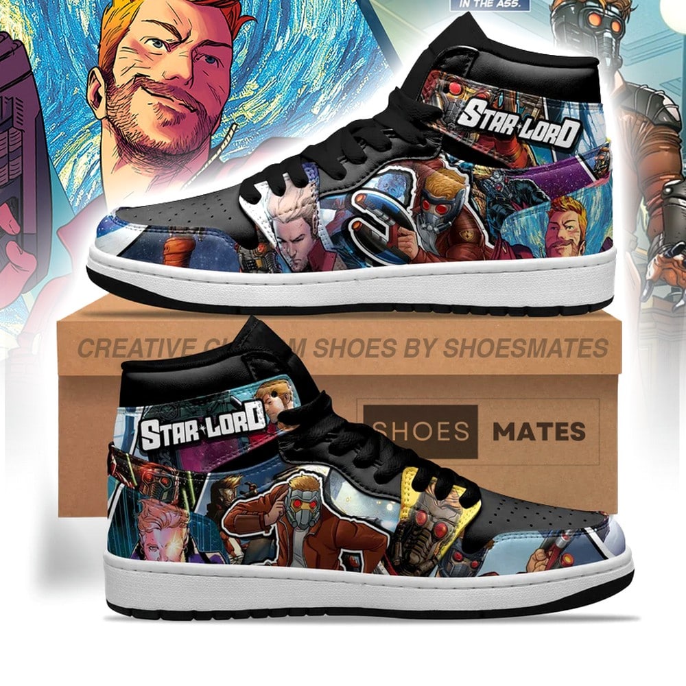 Ideafootwear Star Lord AJ1 High Sneakers Shoes For Men And Women