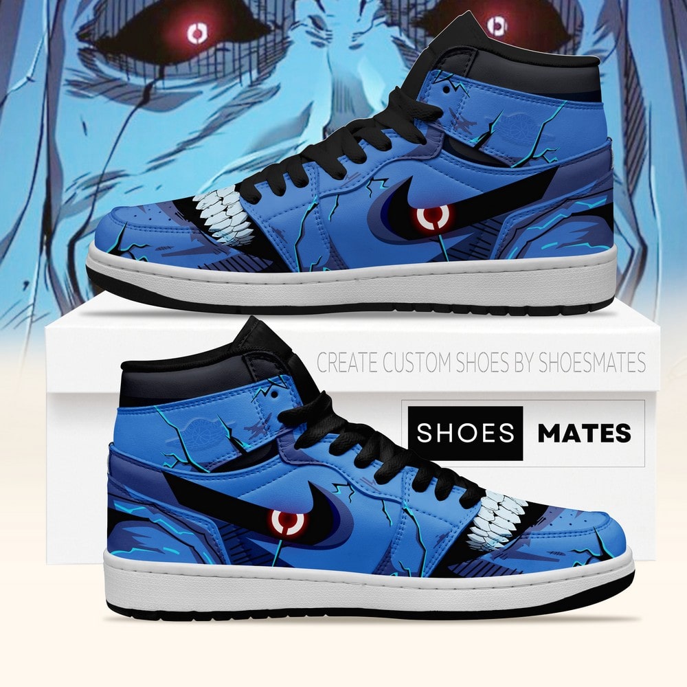 Ideafootwear Statue of God Solo Leveling AJ1 High Sneakers Shoes For Men And Women