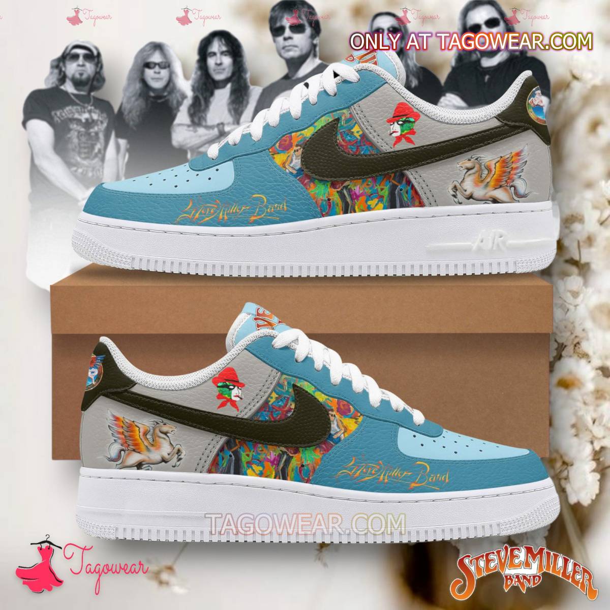 Ideafootwear Steve Miller Air Low-Top Sneakers Shoes For Men And Women 1