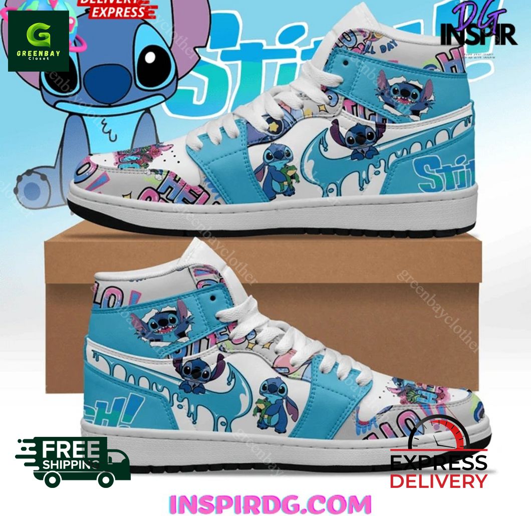 Ideafootwear Stitch AJ1 High Sneakers Shoes For Men And Women
