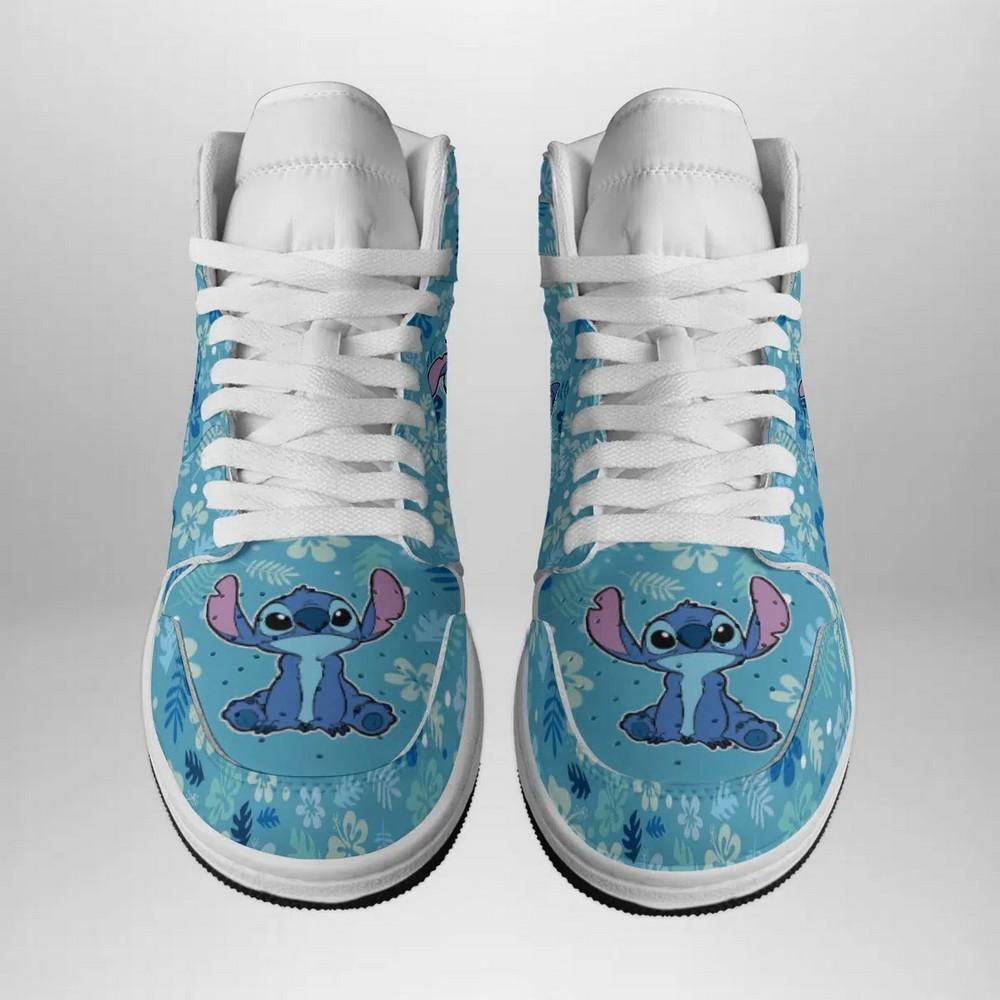 Ideafootwear Stitch Disney AJ1 High Sneakers Shoes For Men And Women