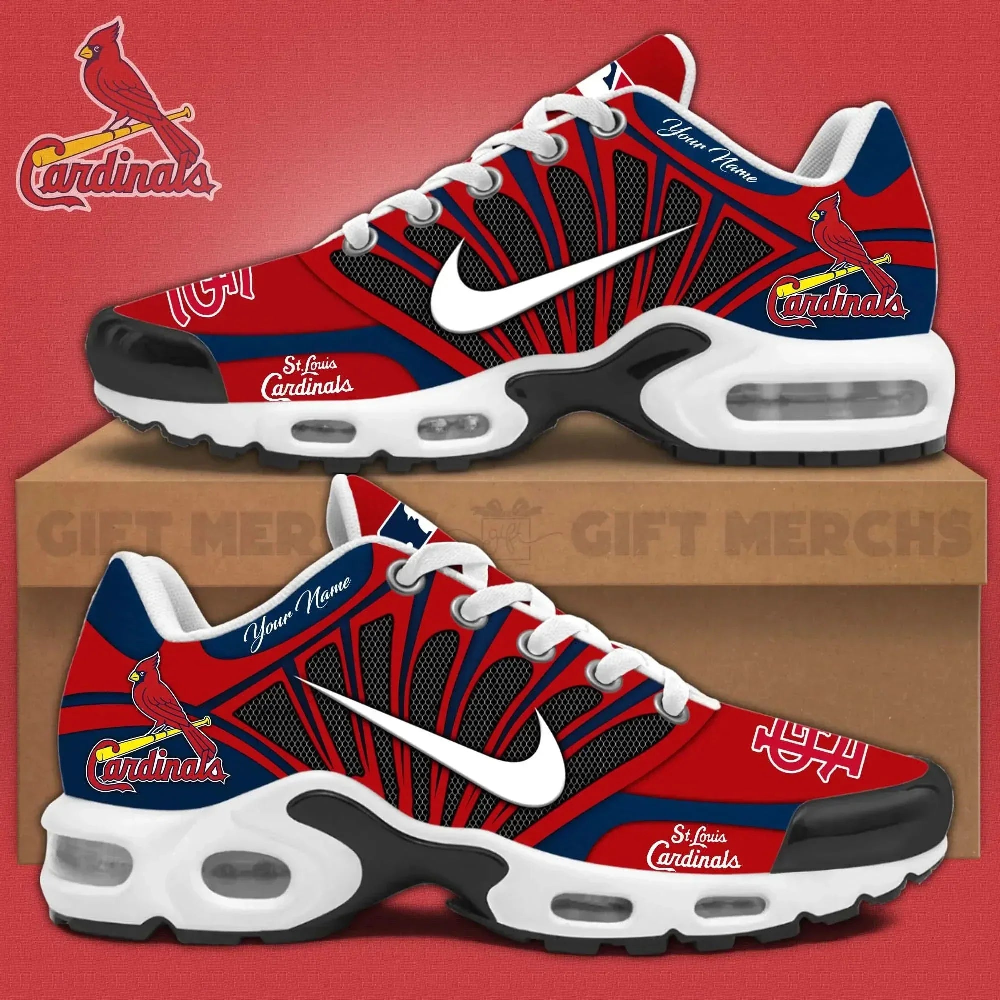 Ideafootwear St.Louis Cardinals TN Shoes Sneakers For Men And Women
