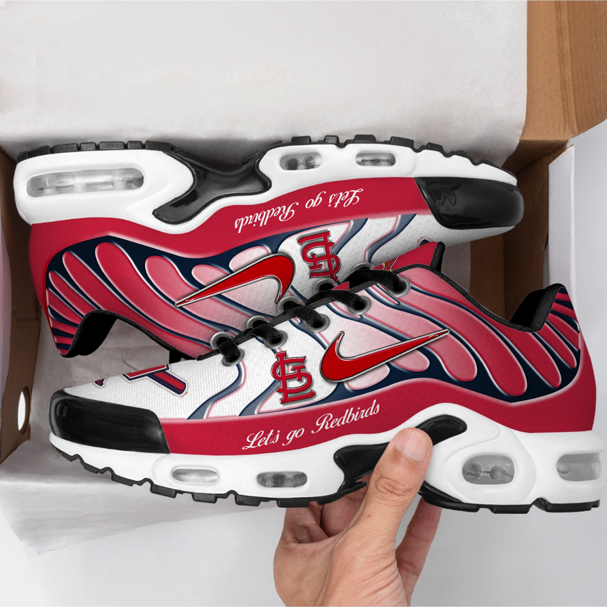 Ideafootwear St.Louis Cardinals TN Shoes Sneakers For Men And Women