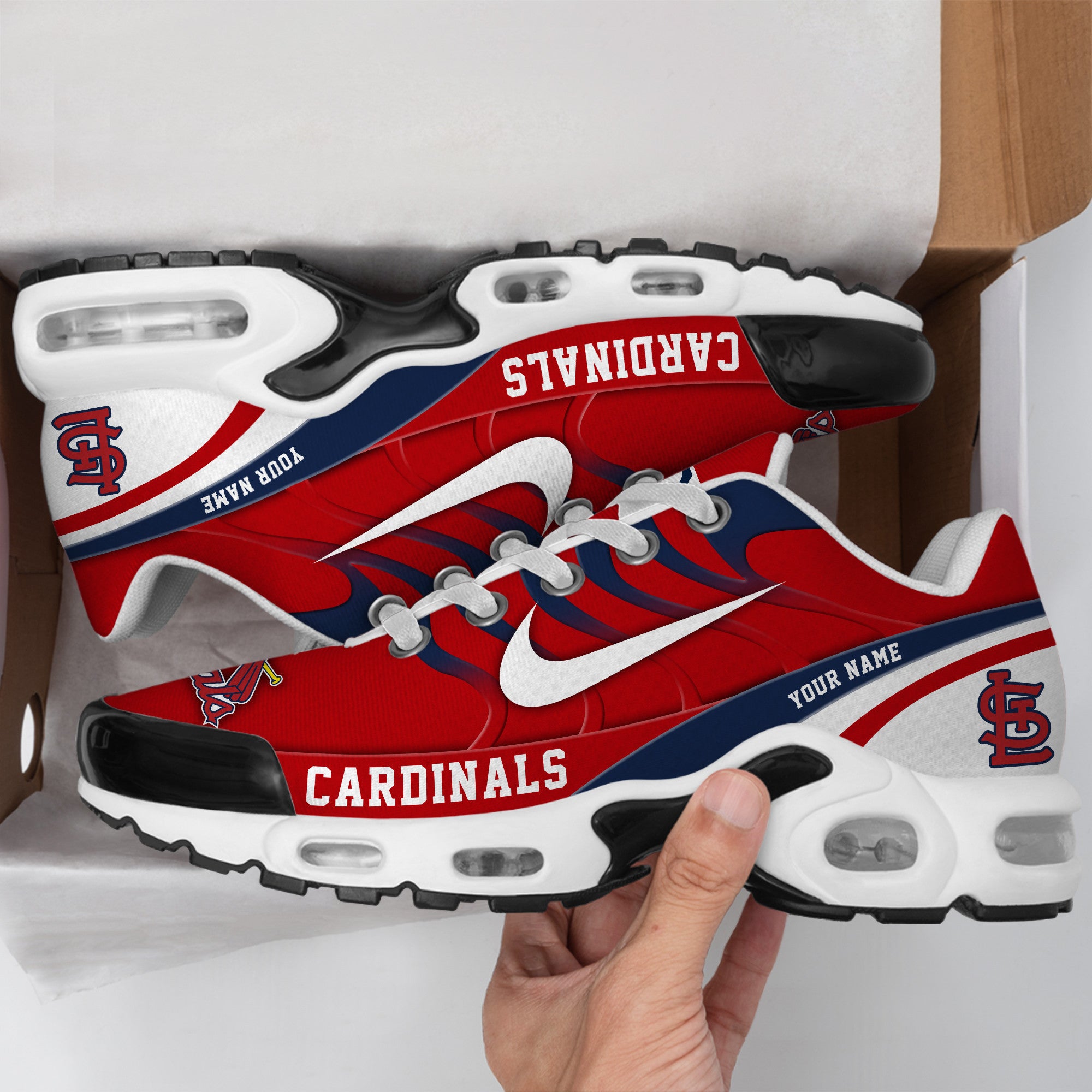 Ideafootwear St.Louis Cardinals TN Shoes Sneakers For Men And Women