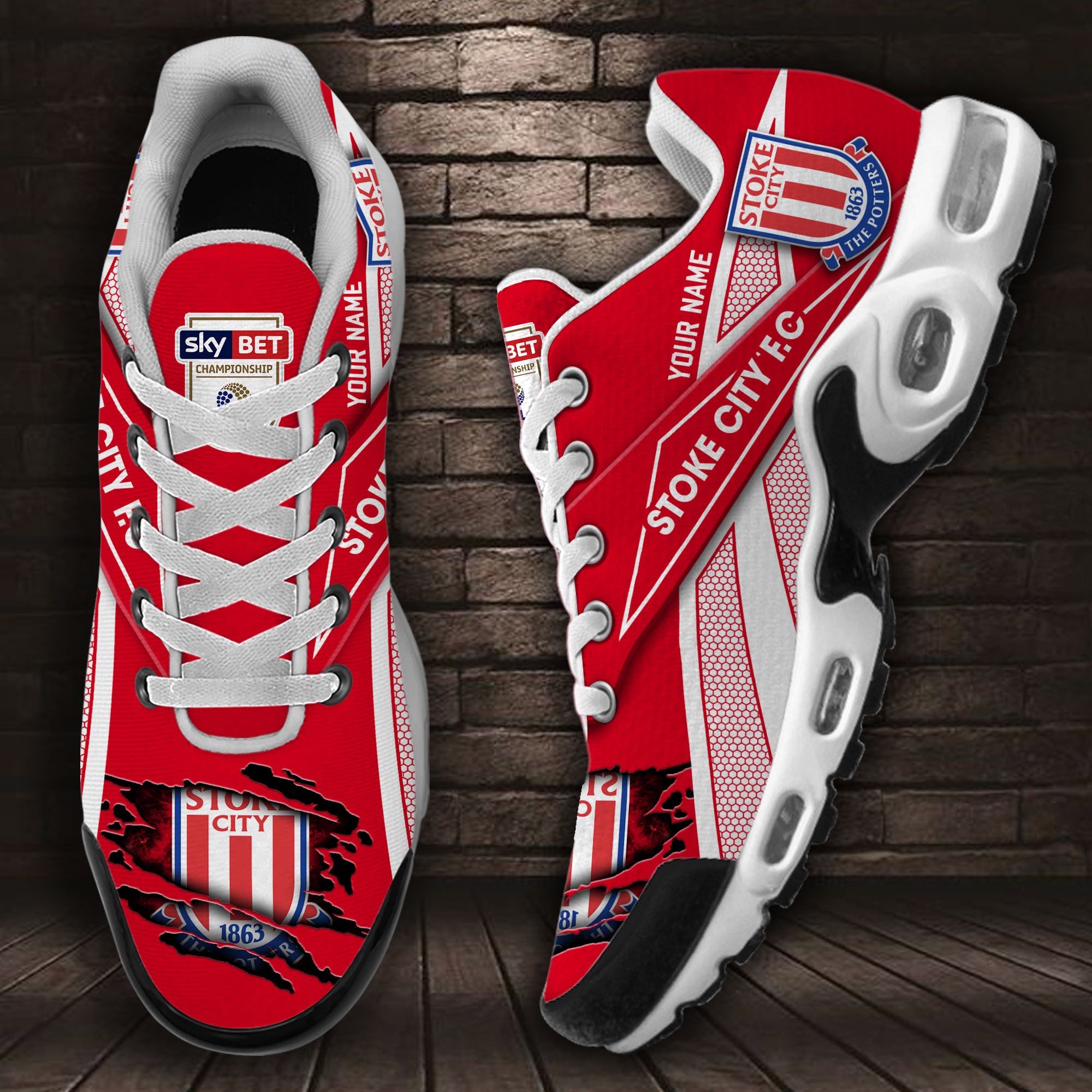 Ideafootwear Stoke City F.C TN Shoes Sneakers For Men And Women