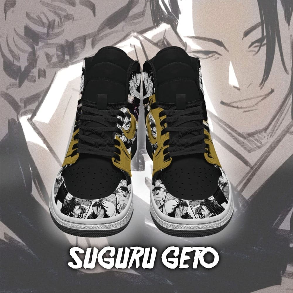Ideafootwear Suguru Geto AJ1 High Sneakers Shoes For Men And Women