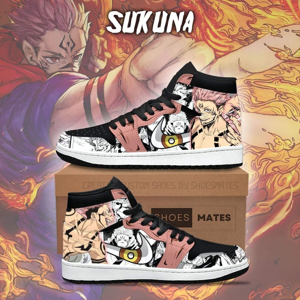 Ideafootwear Sukuna AJ1 High Sneakers Shoes For Men And Women