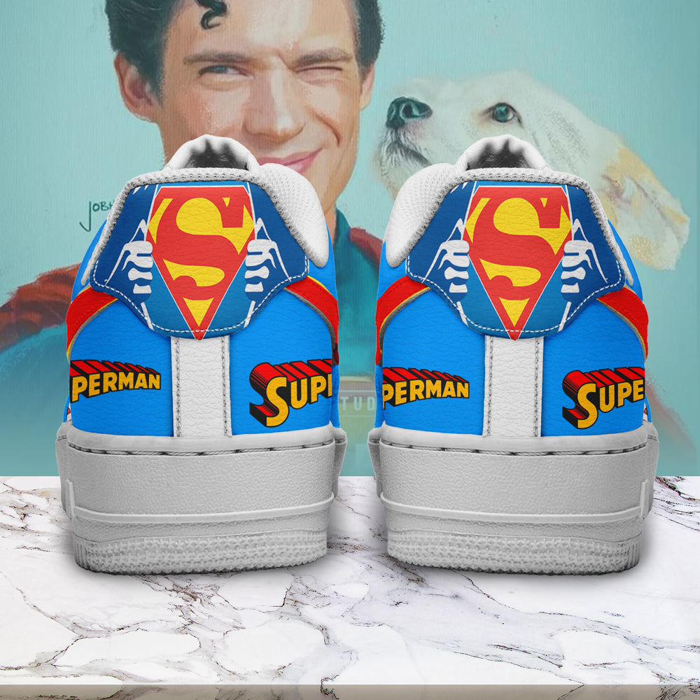 Ideafootwear Superman Air Low-Top Sneakers Shoes For Men And Women 3