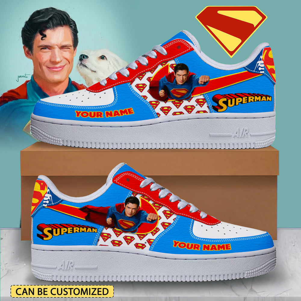 Ideafootwear Superman Air Low-Top Sneakers Shoes For Men And Women 1