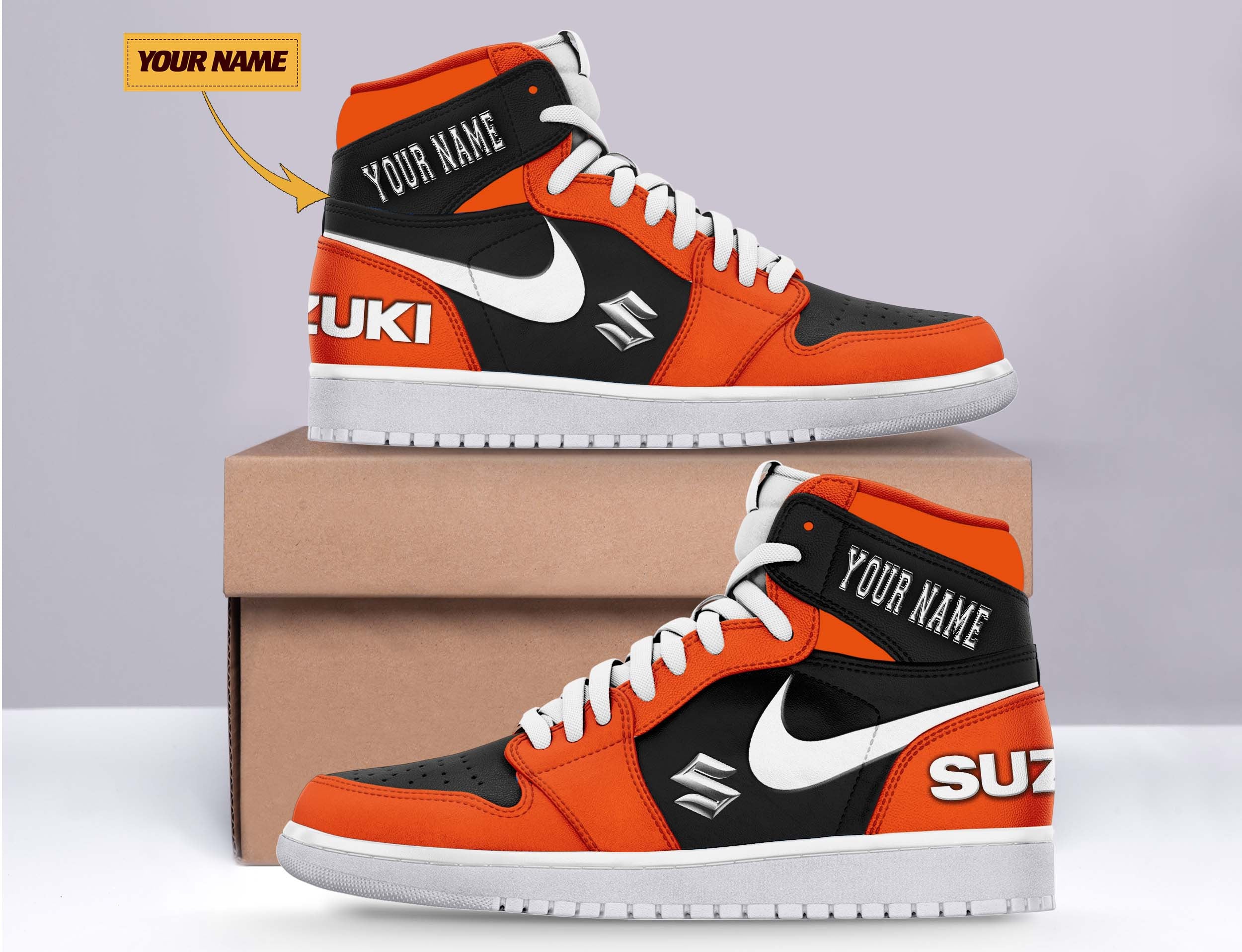 Ideafootwear Suzuki AJ1 High Sneakers Shoes For Men And Women