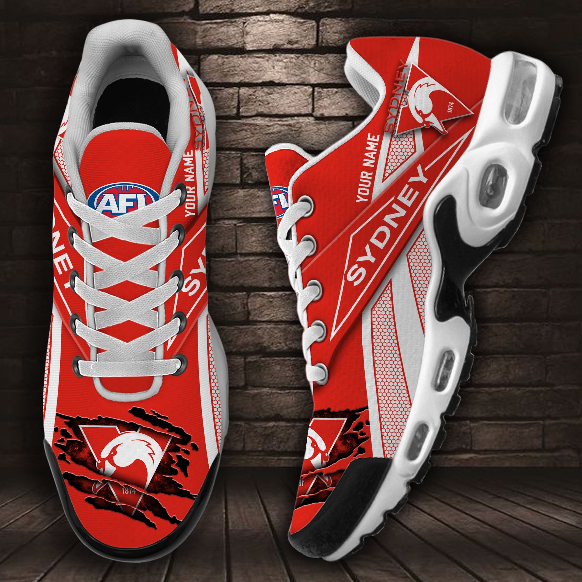 Ideafootwear Sydney Swans TN Shoes Sneakers For Men And Women