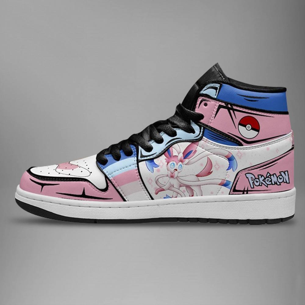 Ideafootwear Sylveon AJ1 High Sneakers Shoes For Men And Women