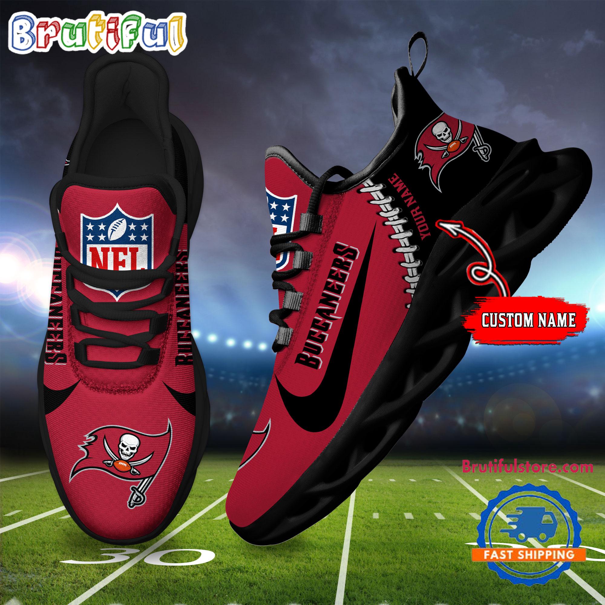 Ideafootwear Tampa Bay Buccaneers Max Soul Shoes Sneakers For Men And Women
