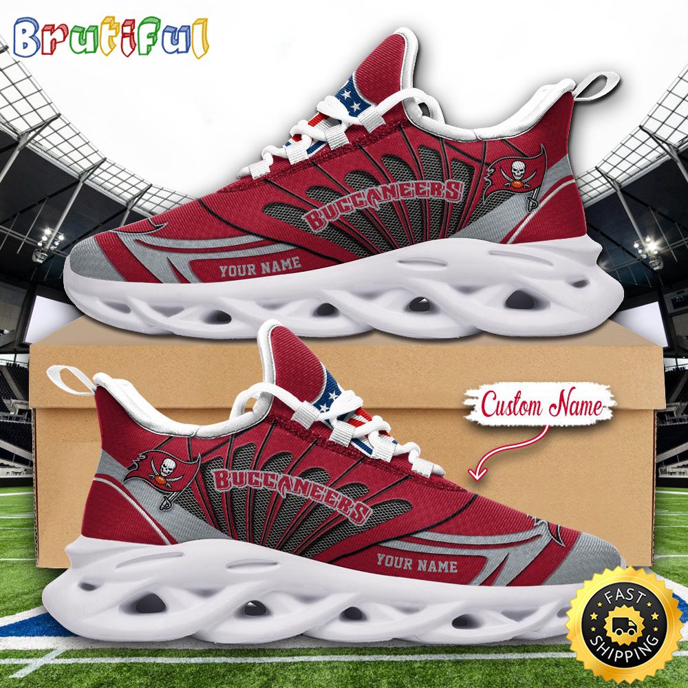 Ideafootwear Tampa Bay Buccaneers Max Soul Shoes Sneakers For Men And Women