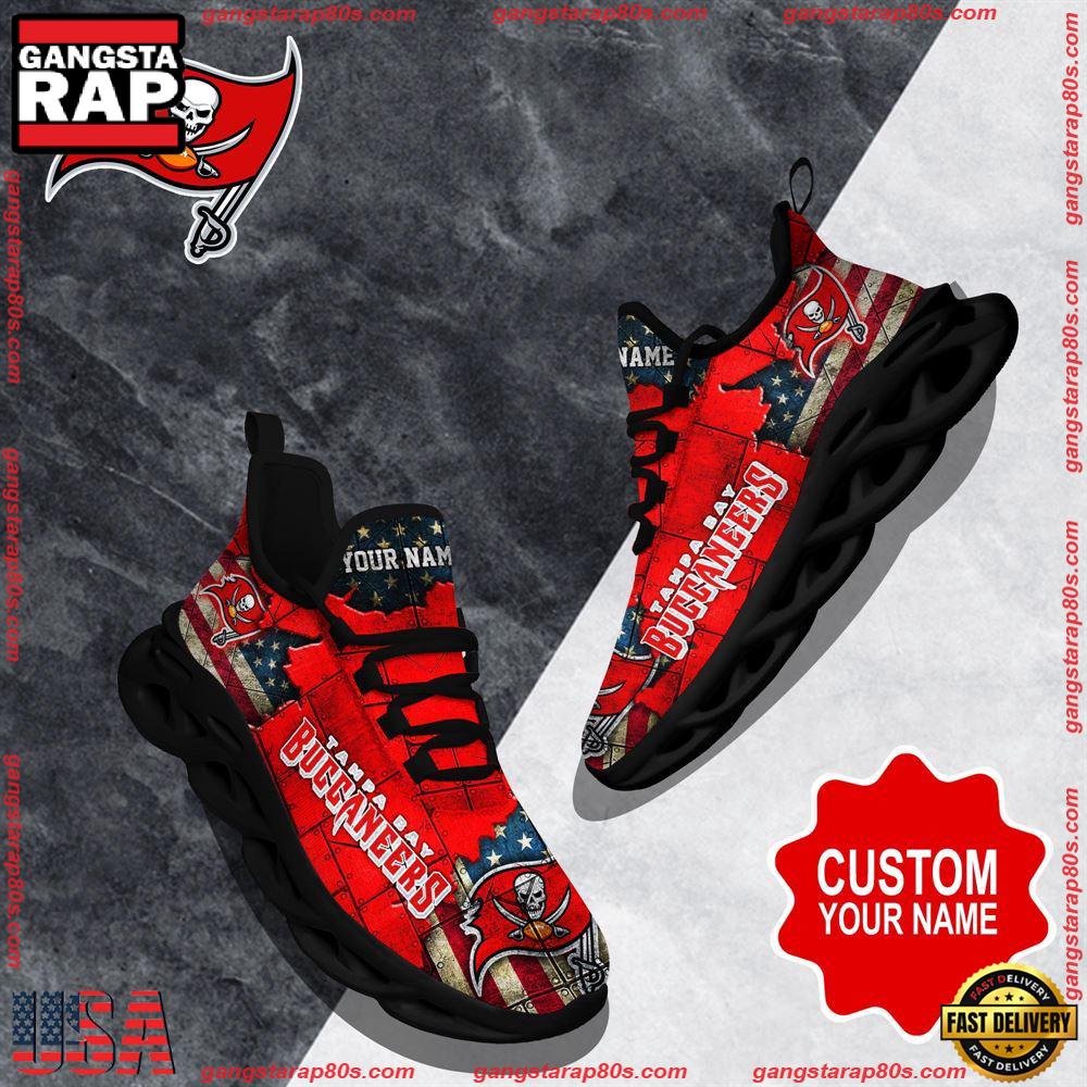 Ideafootwear Tampa Bay Buccaneers Max Soul Shoes Sneakers For Men And Women