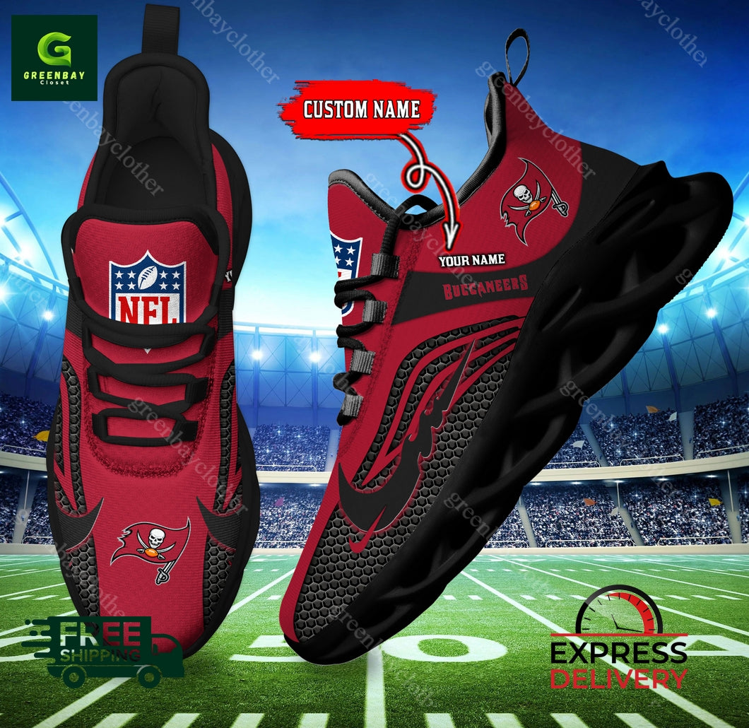 Ideafootwear Tampa Bay Buccaneers Max Soul Shoes Sneakers For Men And Women