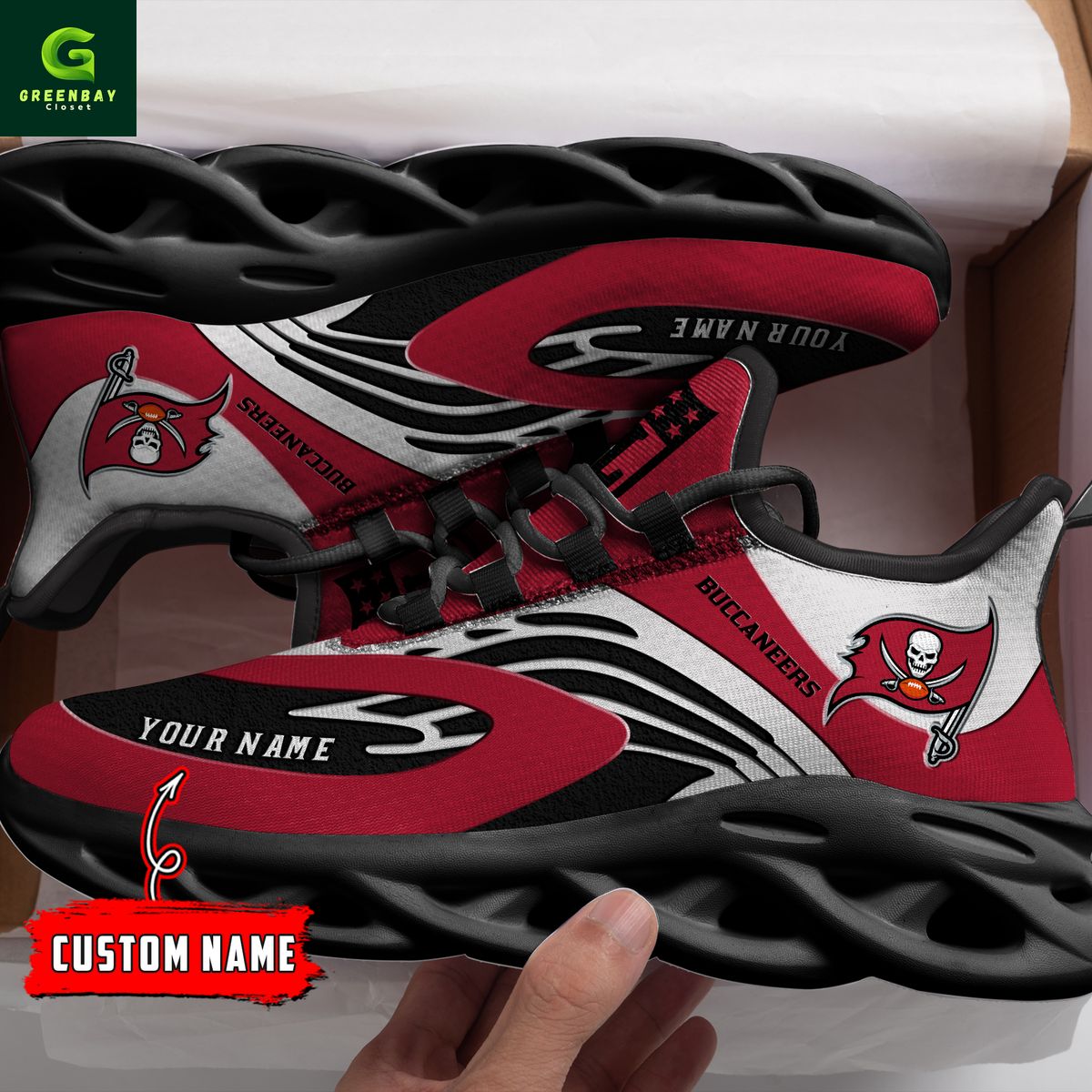 Ideafootwear Tampa Bay Buccaneers Max Soul Shoes Sneakers For Men And Women