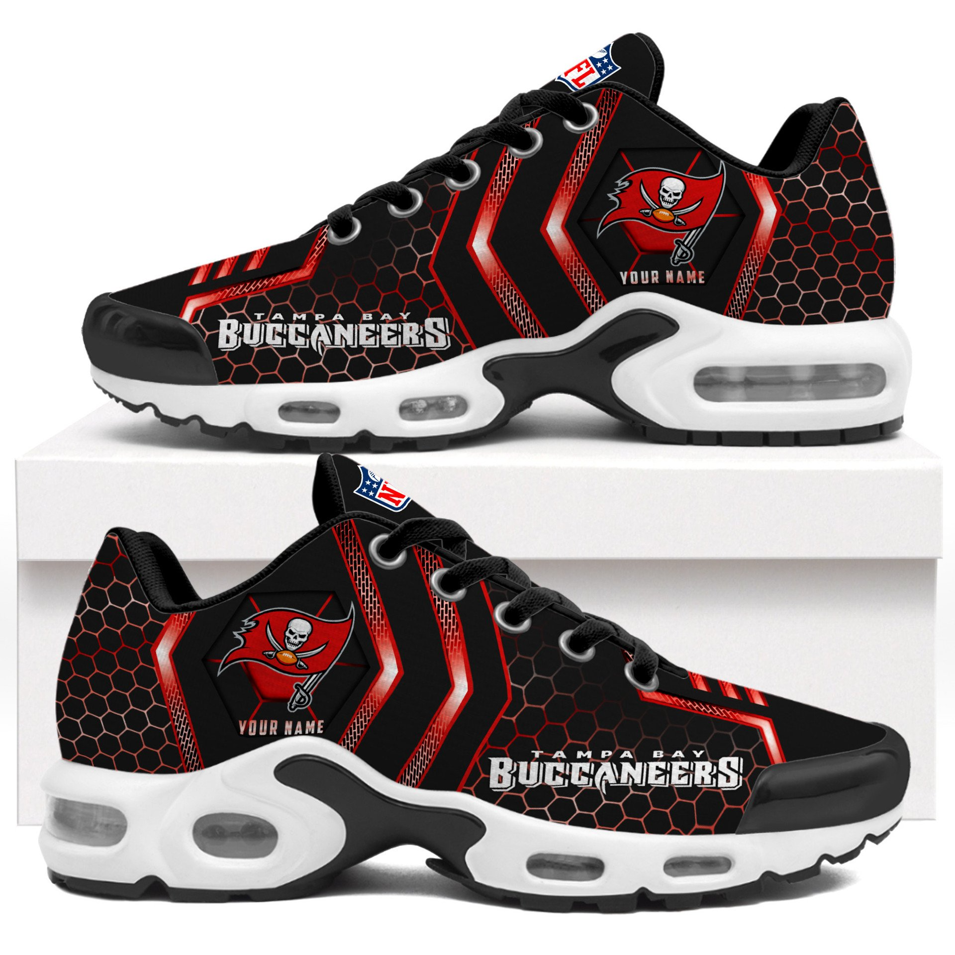 Ideafootwear Tampa Bay Buccaneers TN Shoes Sneakers For Men And Women