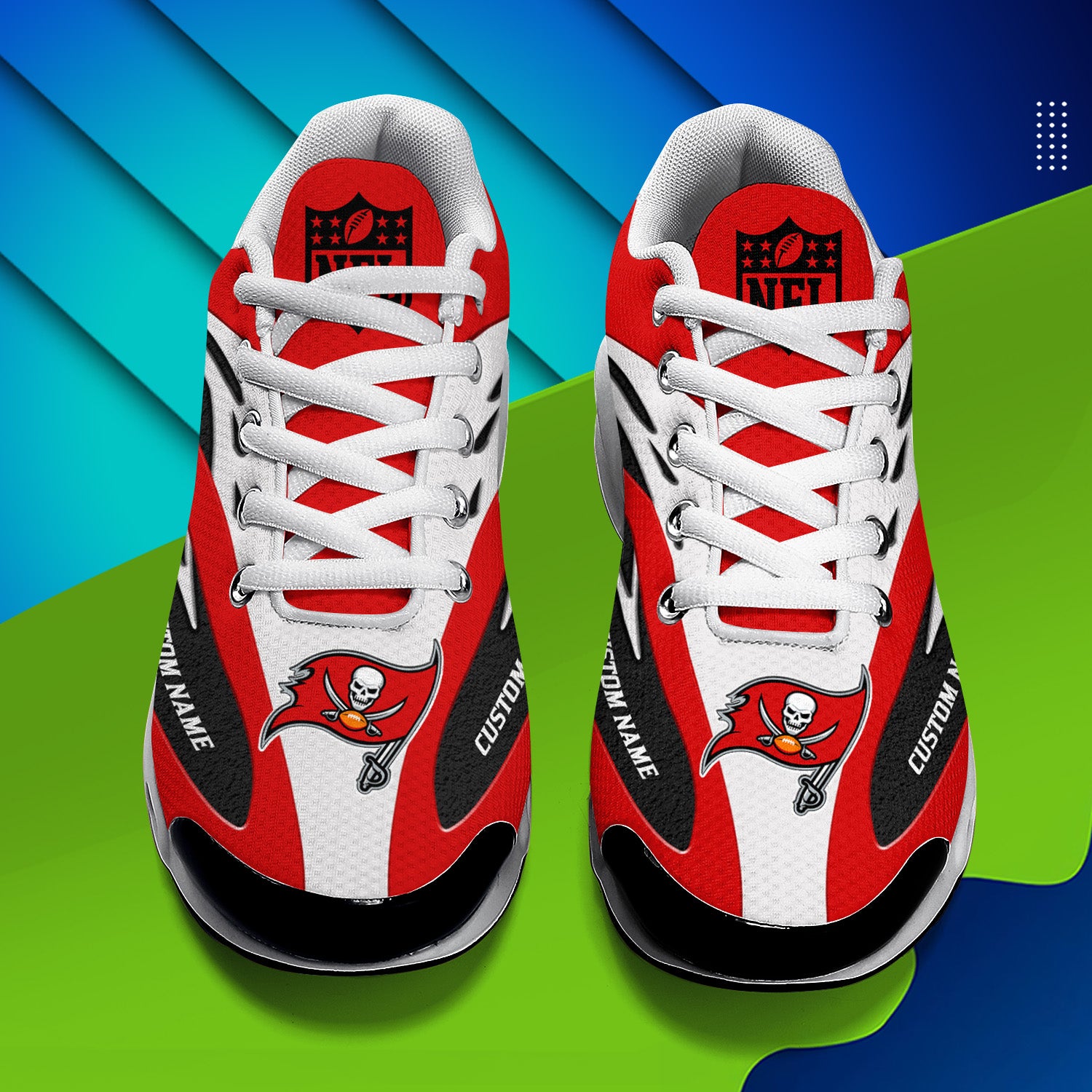 Ideafootwear Tampa Bay Buccaneers TN Shoes Sneakers For Men And Women