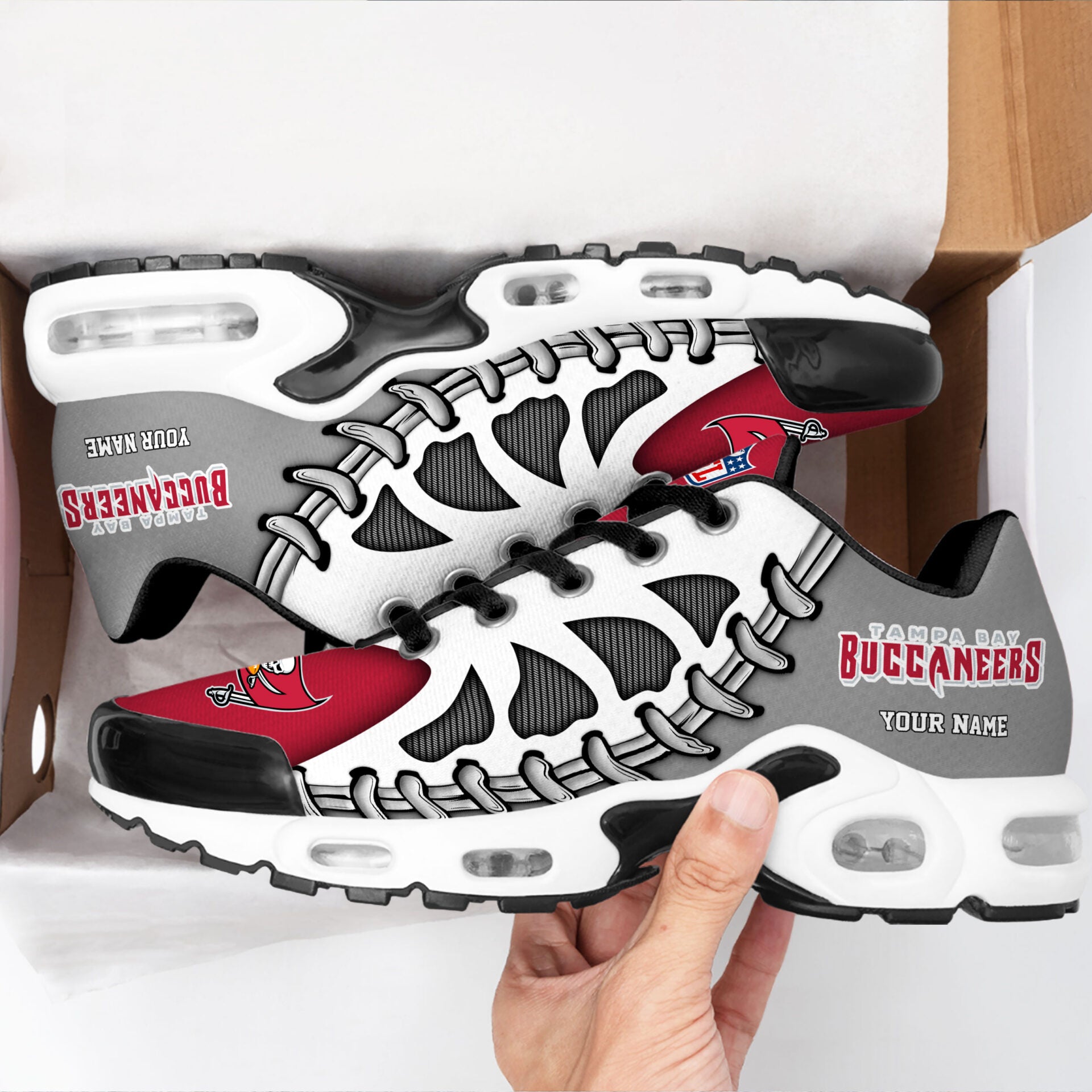 Ideafootwear Tampa Bay Buccaneers TN Shoes Sneakers For Men And Women