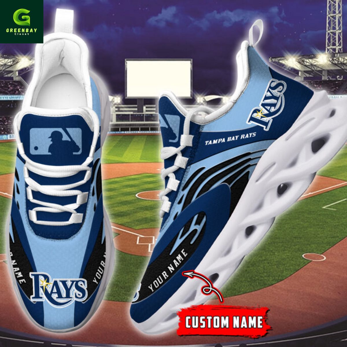 Ideafootwear Tampa Bay Rays Max Soul Shoes Sneakers For Men And Women