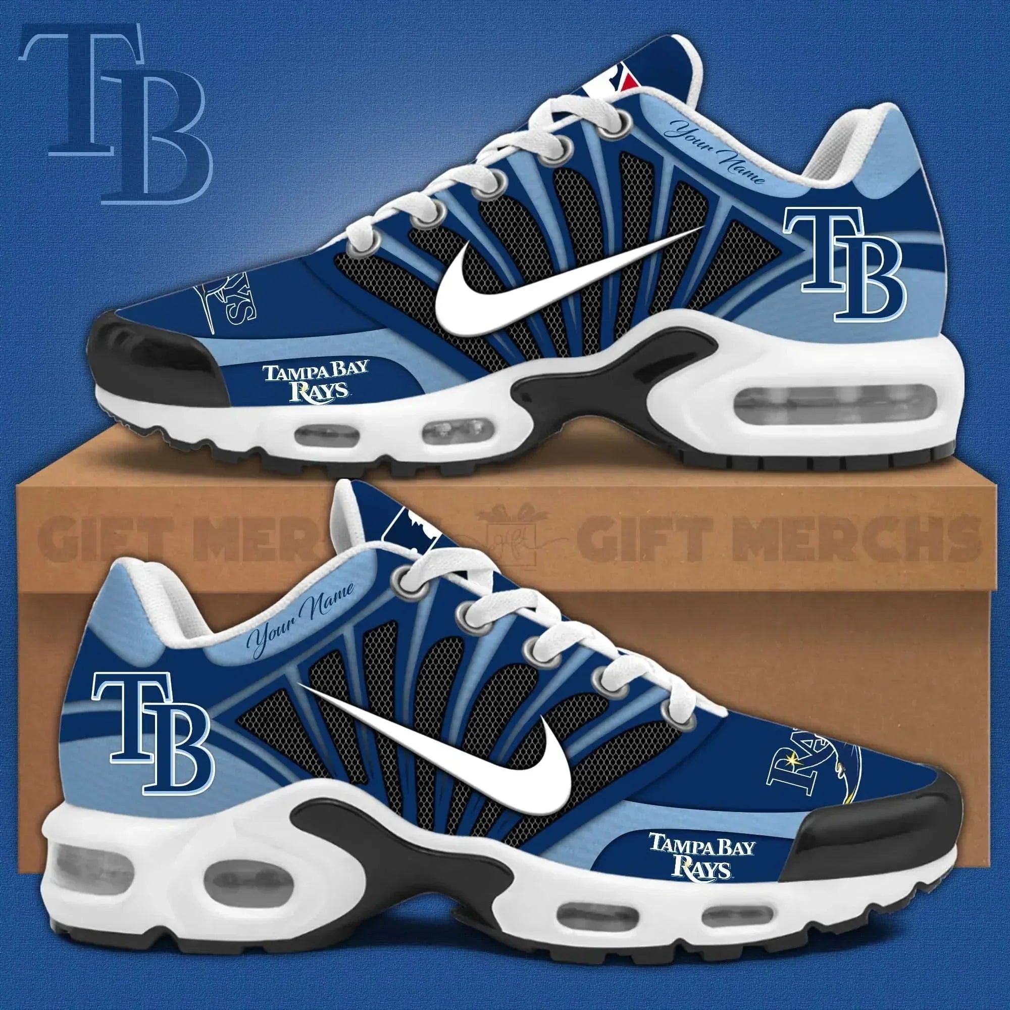 Ideafootwear Tampa Bay Rays TN Shoes Sneakers For Men And Women