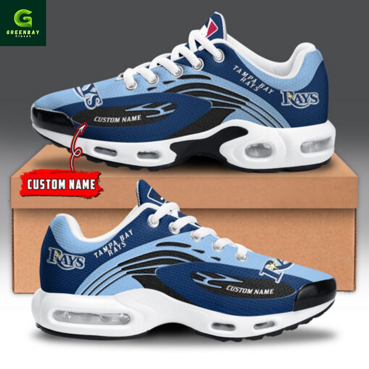 Ideafootwear Tampa Bay Rays TN Shoes Sneakers For Men And Women
