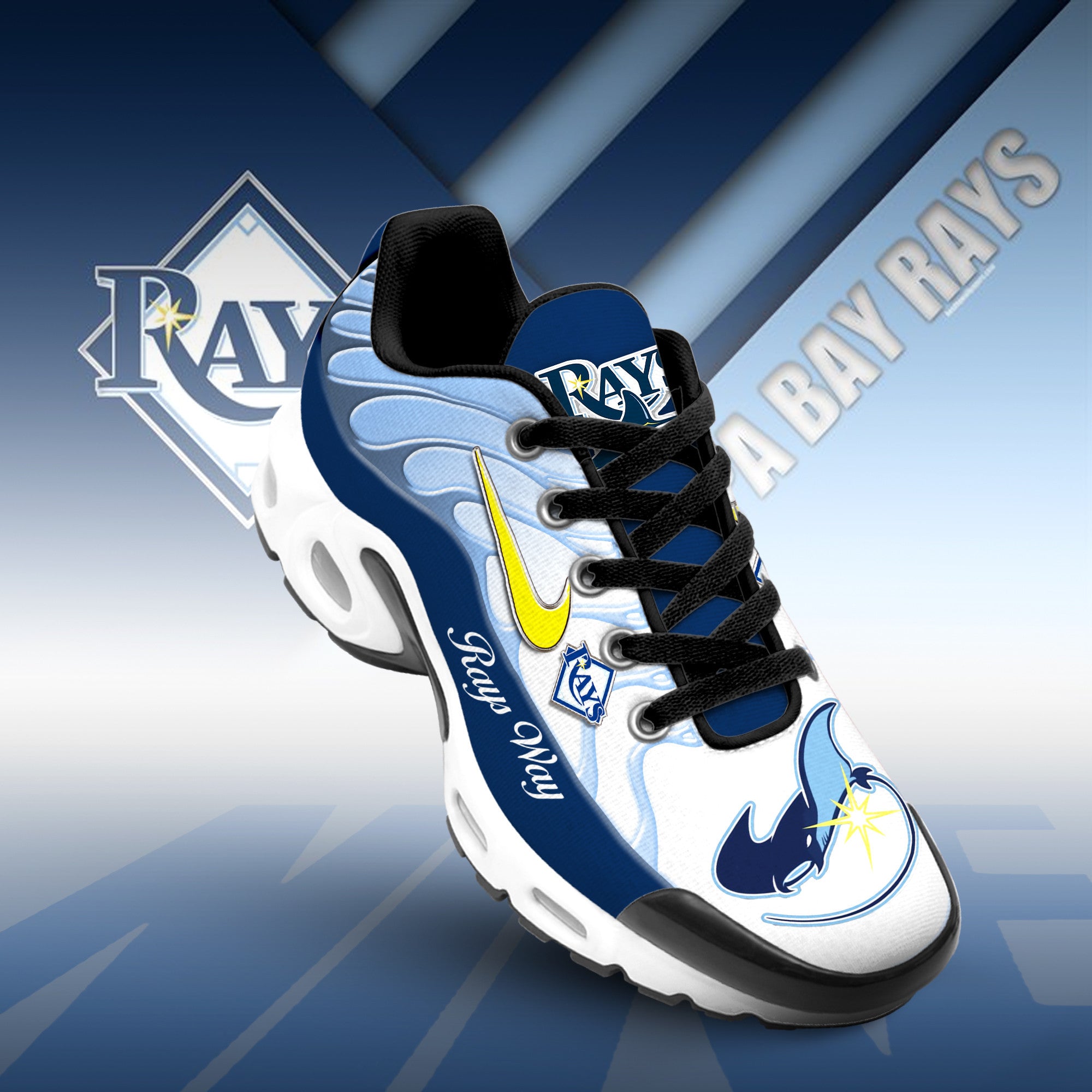 Ideafootwear Tampa Bay Rays TN Shoes Sneakers For Men And Women