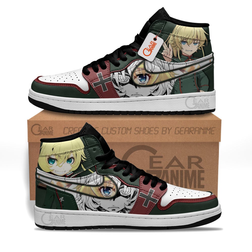 Ideafootwear Tanya Degurechaff AJ1 High Sneakers Shoes For Men And Women