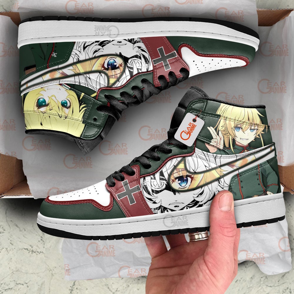 Ideafootwear Tanya Degurechaff AJ1 High Sneakers Shoes For Men And Women
