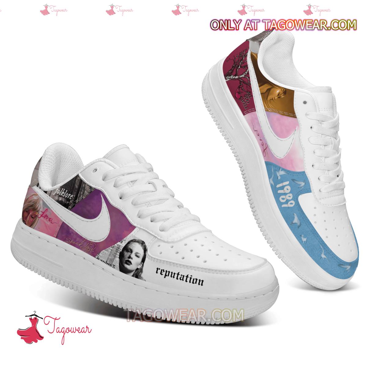 Ideafootwear Taylor Swift Albums Air Low-Top Sneakers Shoes For Men And Women 2