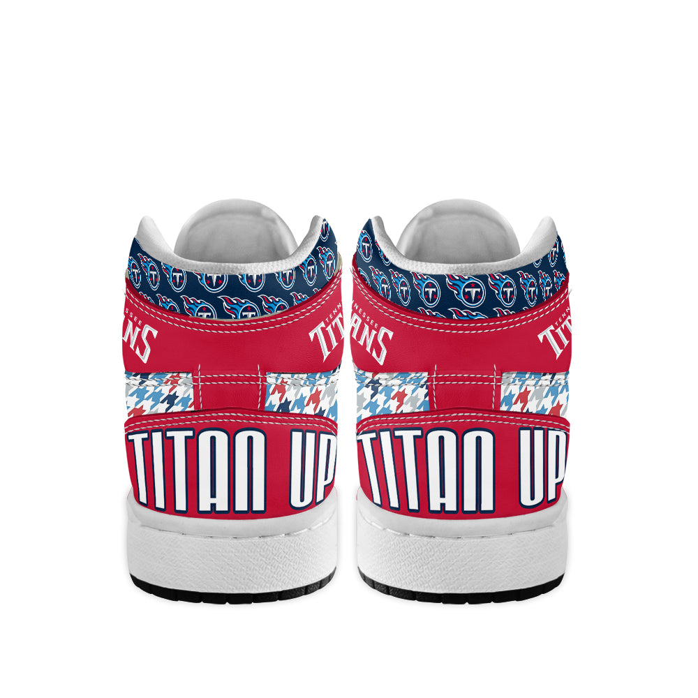 Ideafootwear Tennessee Titans AJ1 High Sneakers Shoes For Men And Women