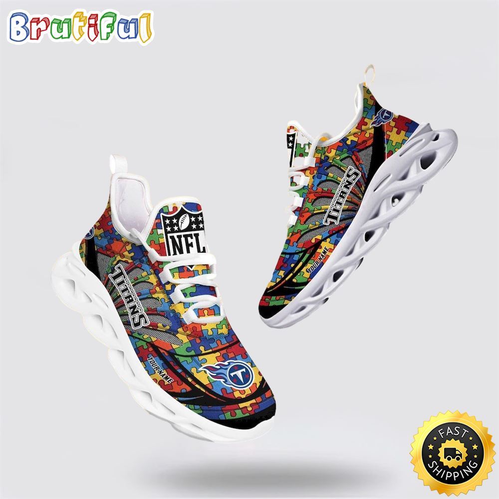 Ideafootwear Tennessee Titans Max Soul Shoes Sneakers For Men And Women