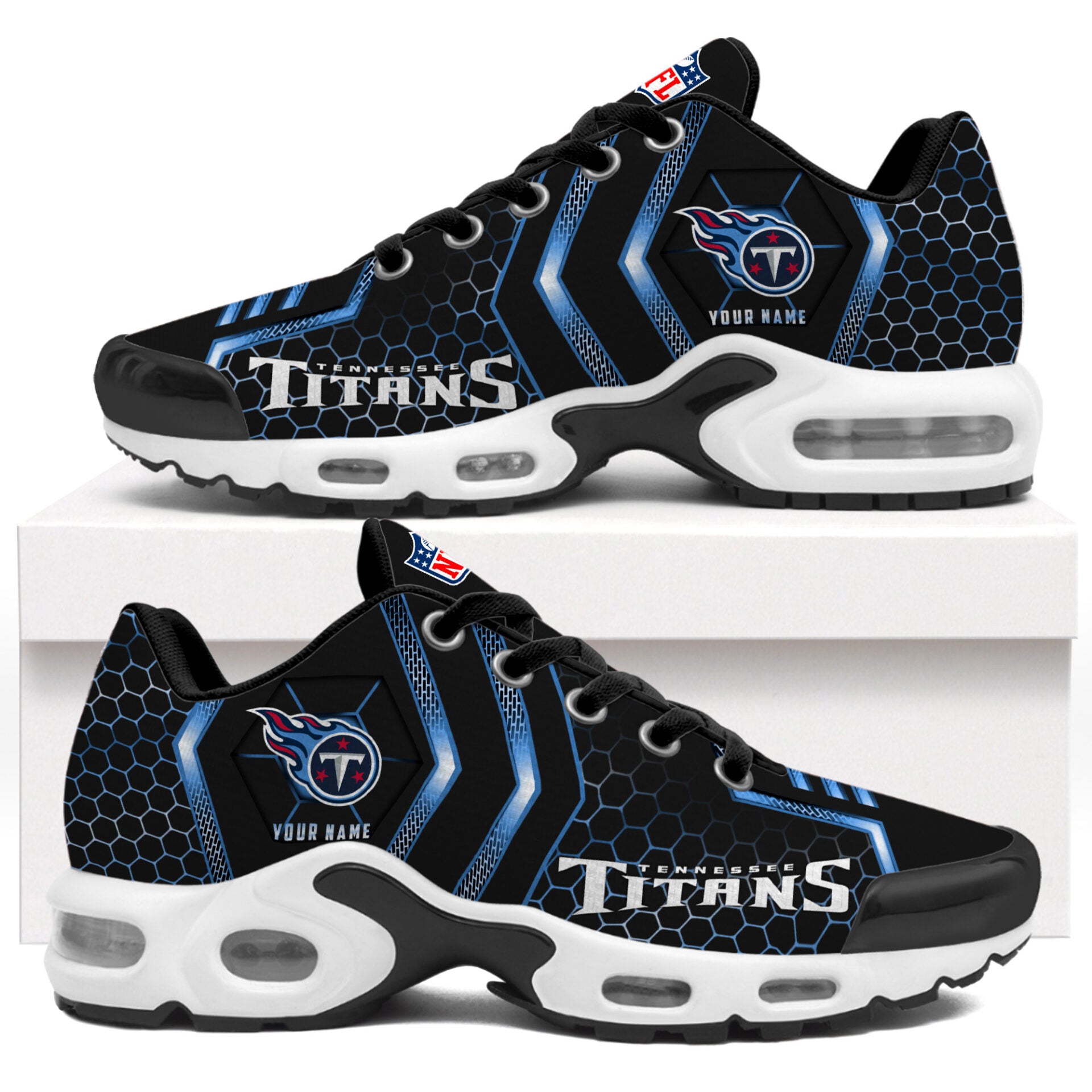 Ideafootwear Tennessee Titans TN Shoes Sneakers For Men And Women