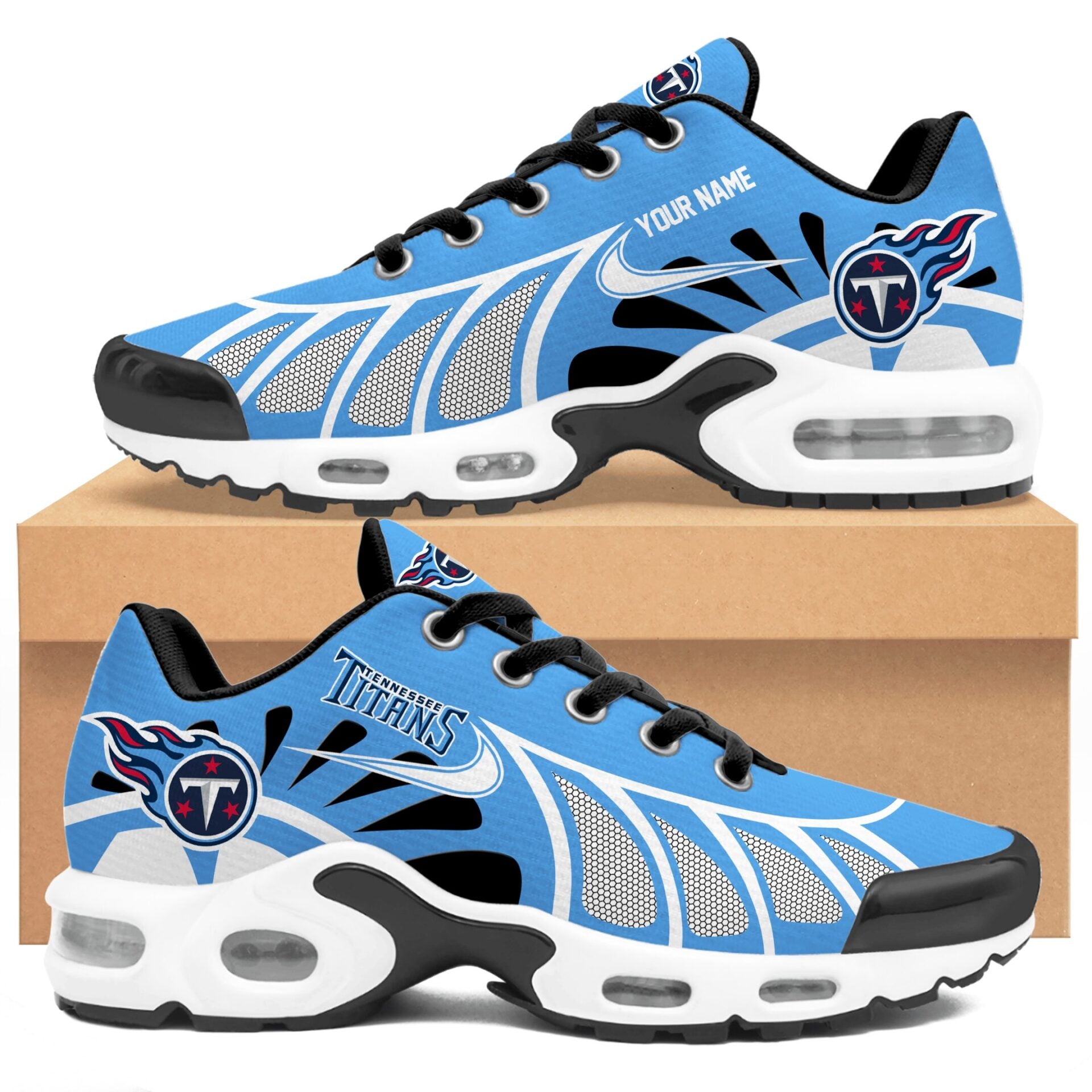 Ideafootwear Tennessee Titans TN Shoes Sneakers For Men And Women