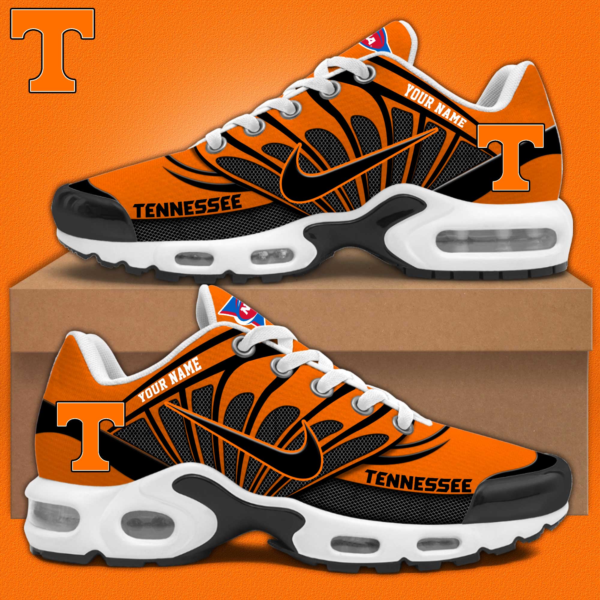 Ideafootwear Tennessee TN Shoes Sneakers For Men And Women