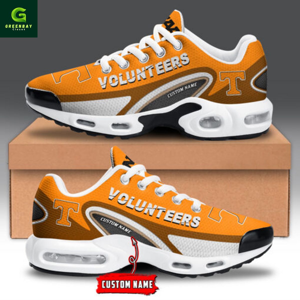 Ideafootwear Tennessee Volunteers TN Shoes Sneakers For Men And Women