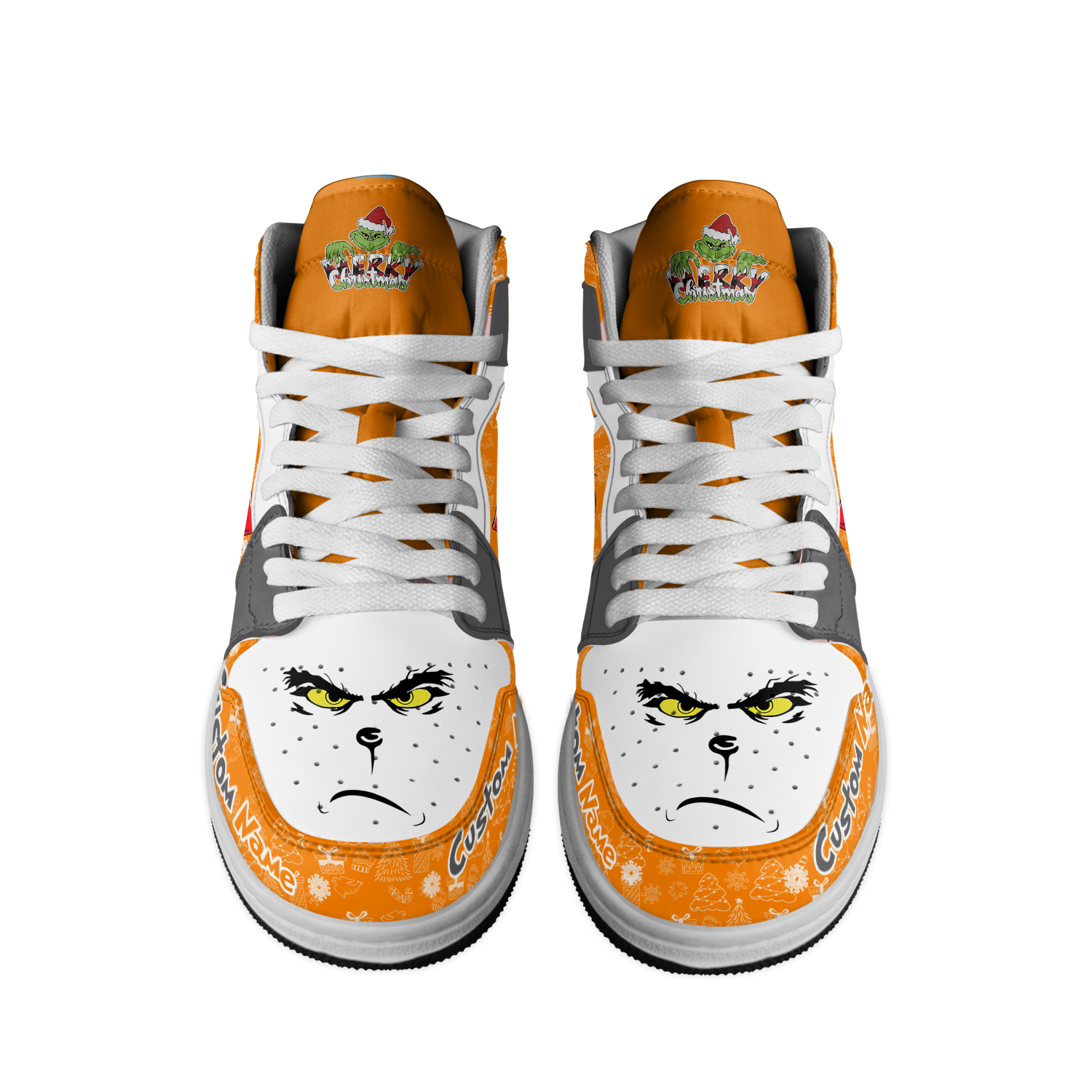 Ideafootwear Tennessee Volunteers x The Grinch x Christmas AJ1 High Sneakers Shoes For Men And Women