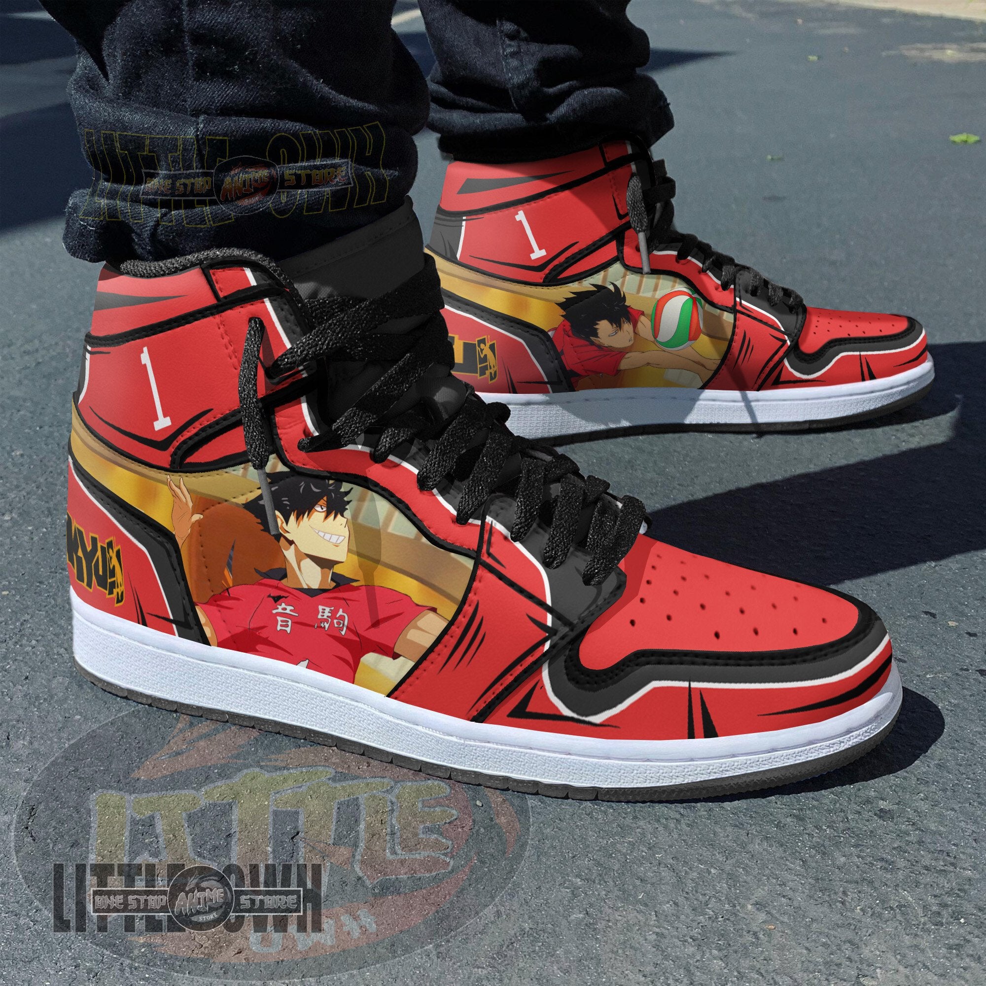 Ideafootwear Tetsurou Kuroo AJ1 High Sneakers Shoes For Men And Women