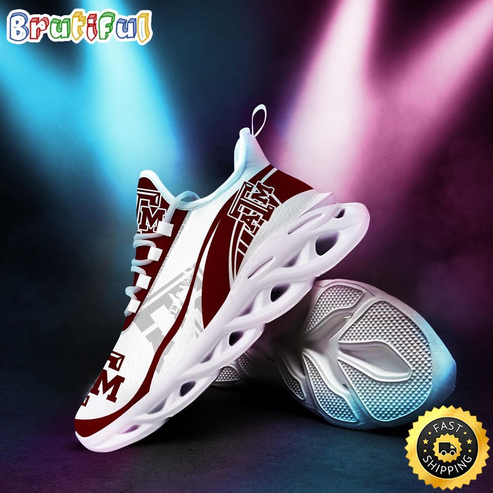 Ideafootwear Texas A&amp;ampM Aggies Max Soul Shoes Sneakers For Men And Women