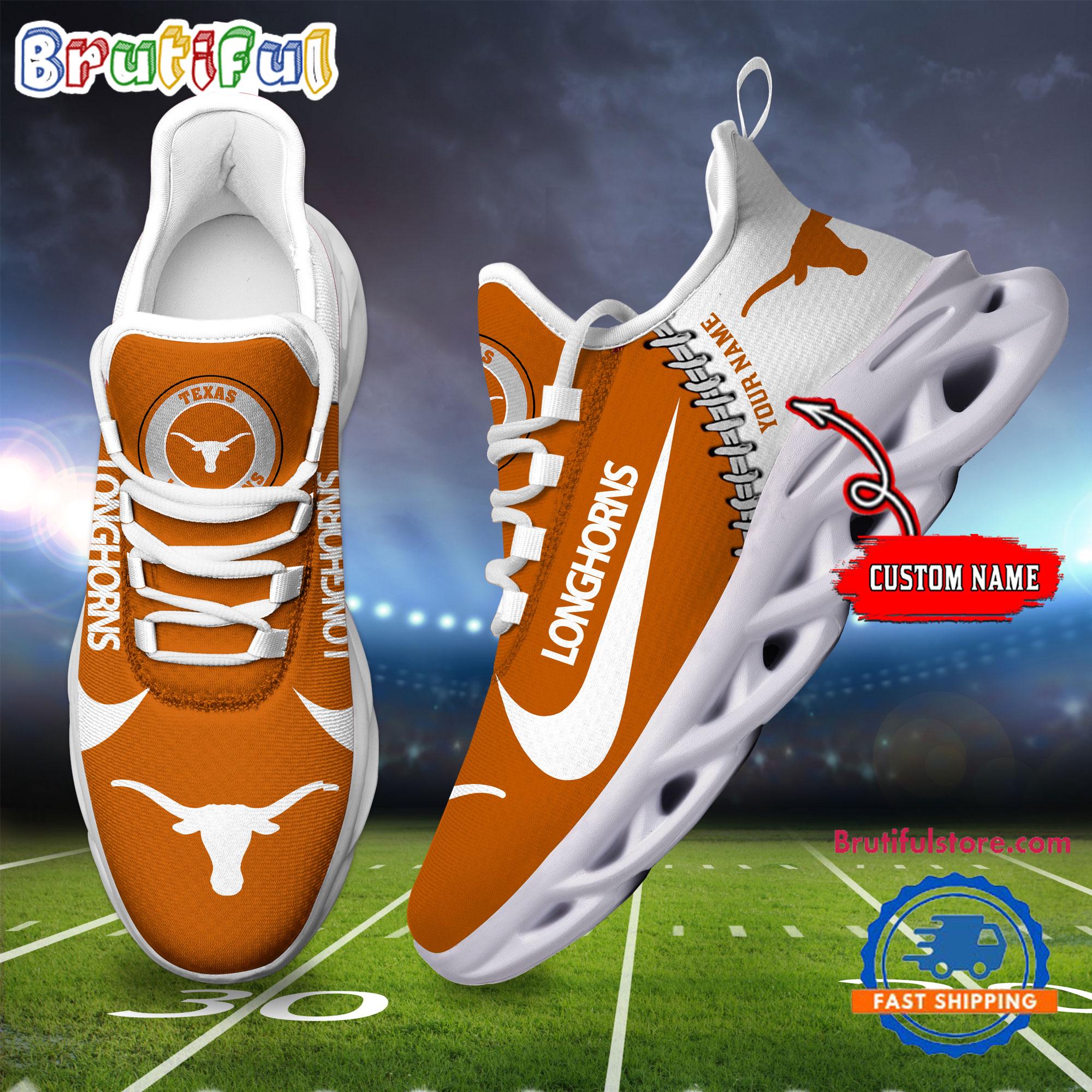 Ideafootwear Texas Longhorns Max Soul Shoes Sneakers For Men And Women