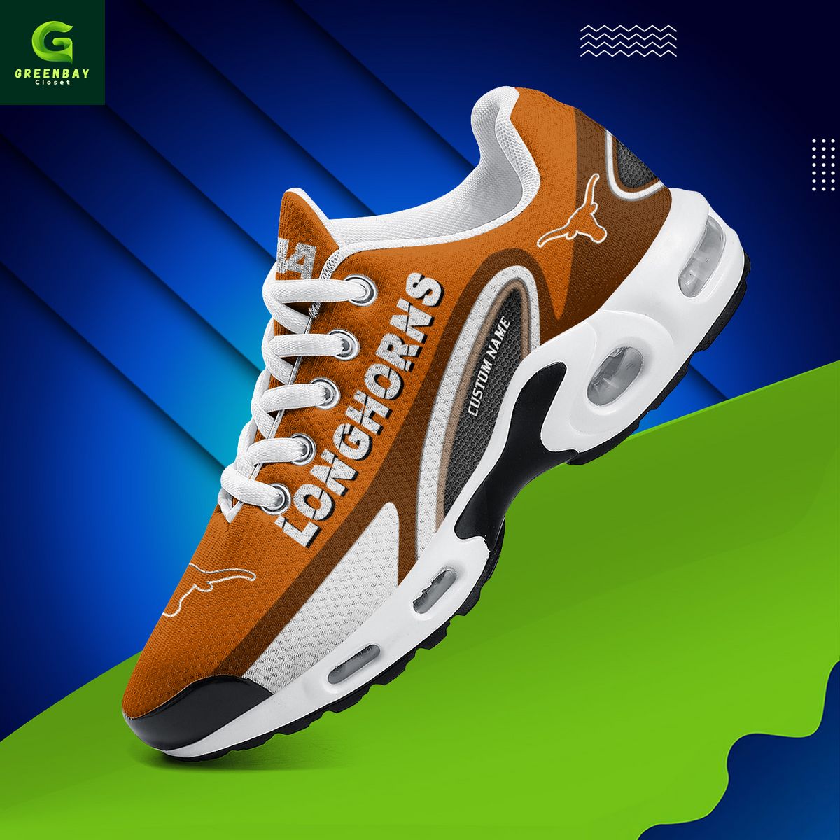 Ideafootwear Texas Longhorns TN Shoes Sneakers For Men And Women