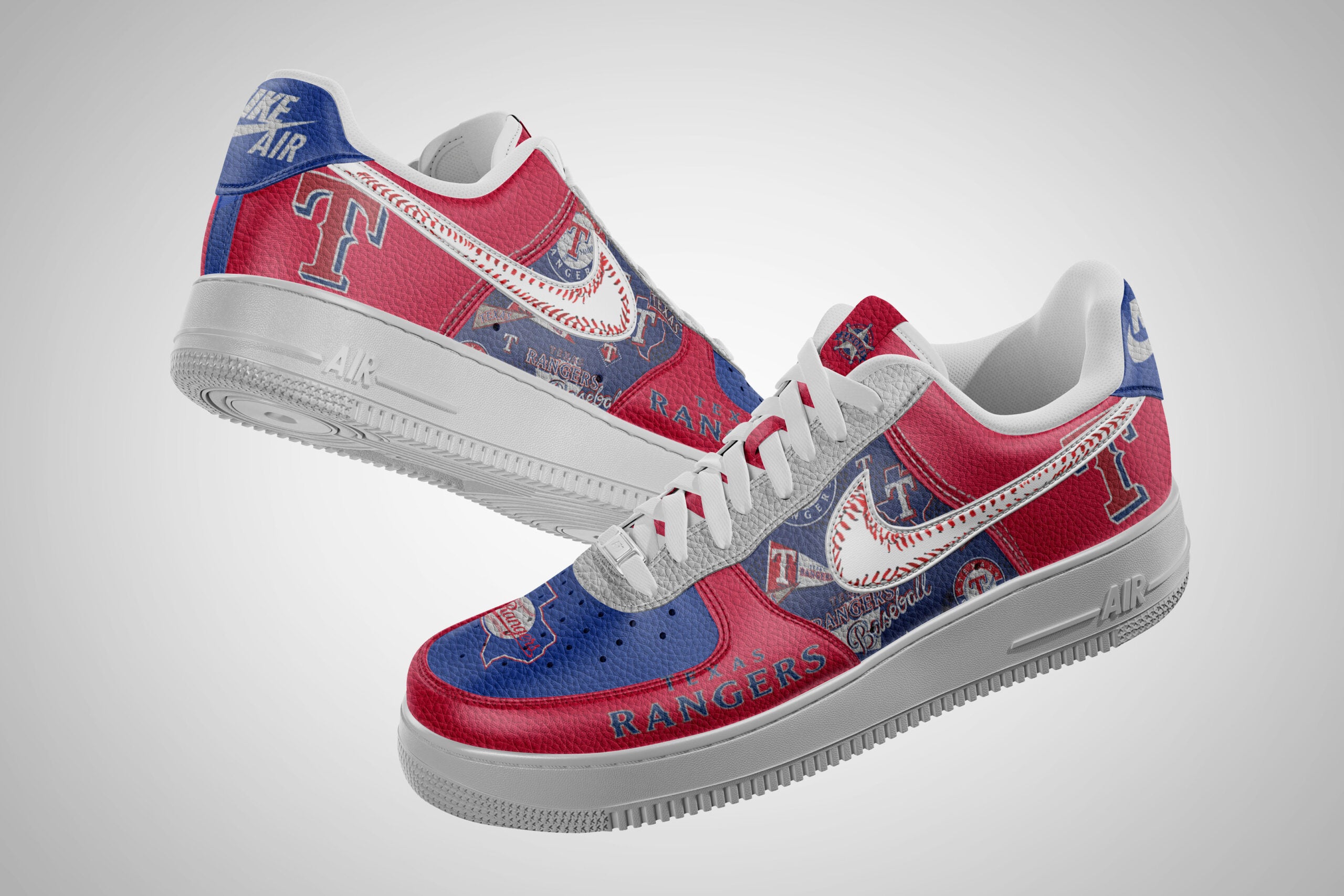 Ideafootwear Texas Rangers Air Low-Top Sneakers Shoes For Men And Women 2