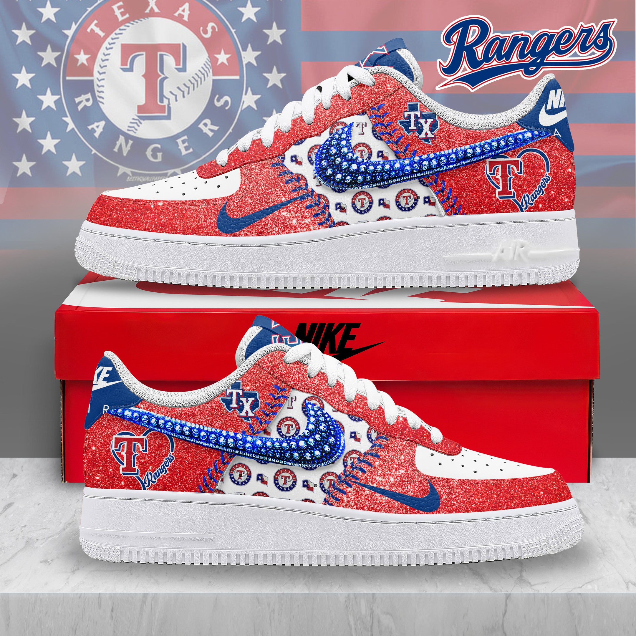 Ideafootwear Texas Rangers Air Low-Top Sneakers Shoes For Men And Women 2
