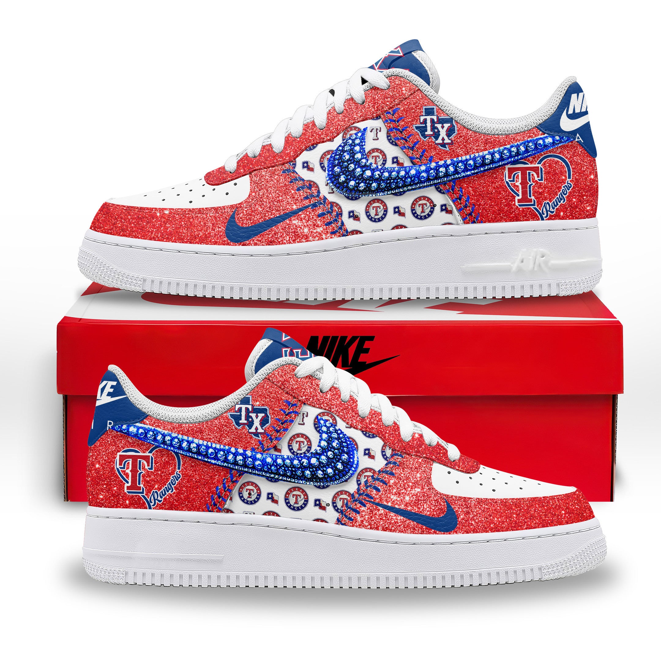 Ideafootwear Texas Rangers Air Low-Top Sneakers Shoes For Men And Women 1